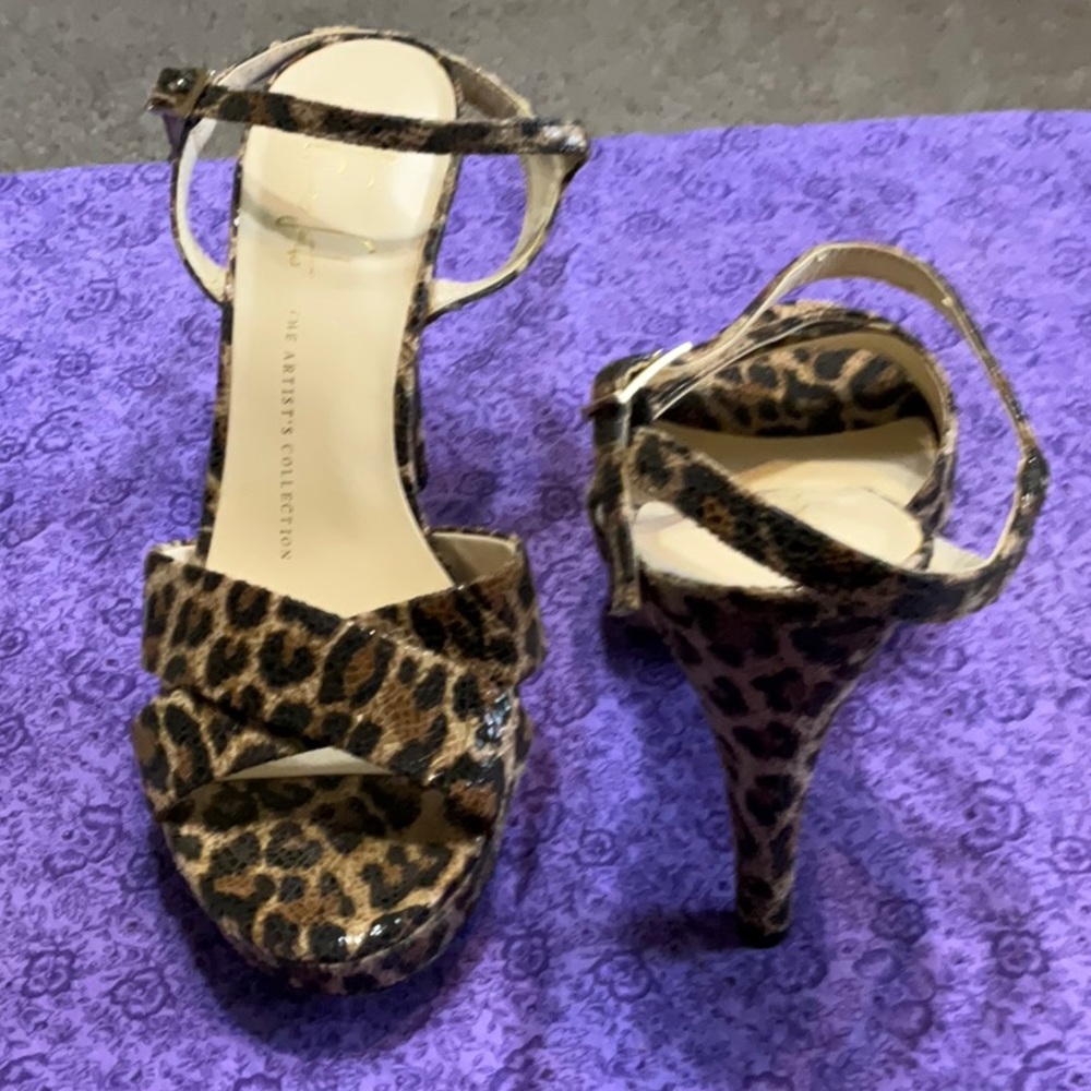 Franco Sarto Leopard Print Heels